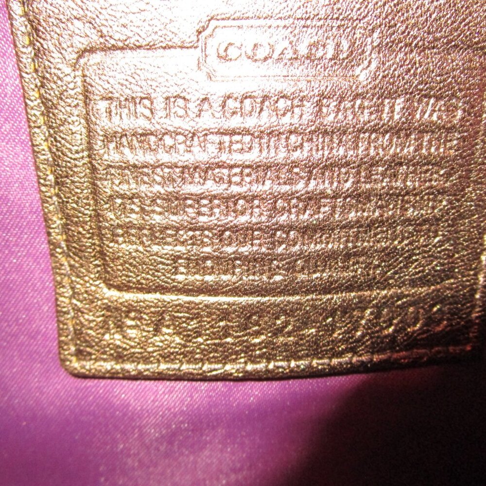 Coach Madison Sophia Bronze Lasercut Satchel - Picture 7 of 11
